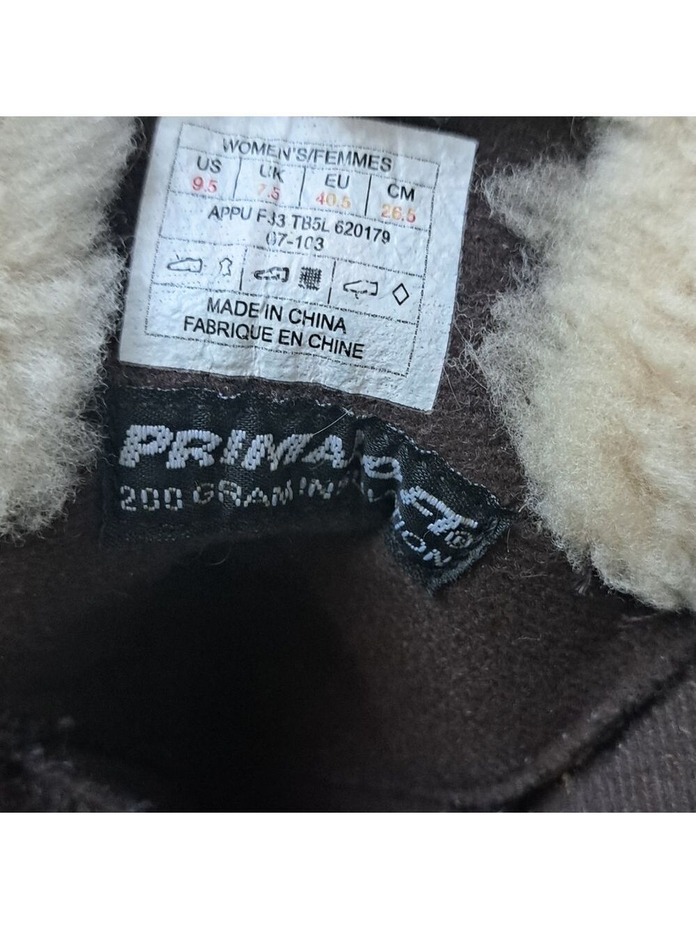 THE NORTH FACE Abby Apres snow winter boots shearling leather worn used 9.5 - Picture 10 of 16